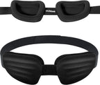 CLOZIA Sleep Mask for Men Women, Adjustable Sleeping Eye Mask, 100% Blocking Eye Masks for Sleep, Soft Comfortable for Travel & Shift Work,Black