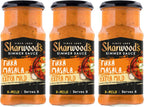 Sharwood’s Indian Cooking Sauce, Rich Authentic Flavor, Quick & Easy Meal Prep, 14.1 oz Glass Jars (3 Pack) (3 Pack, Extra Mild Tikka Masala)