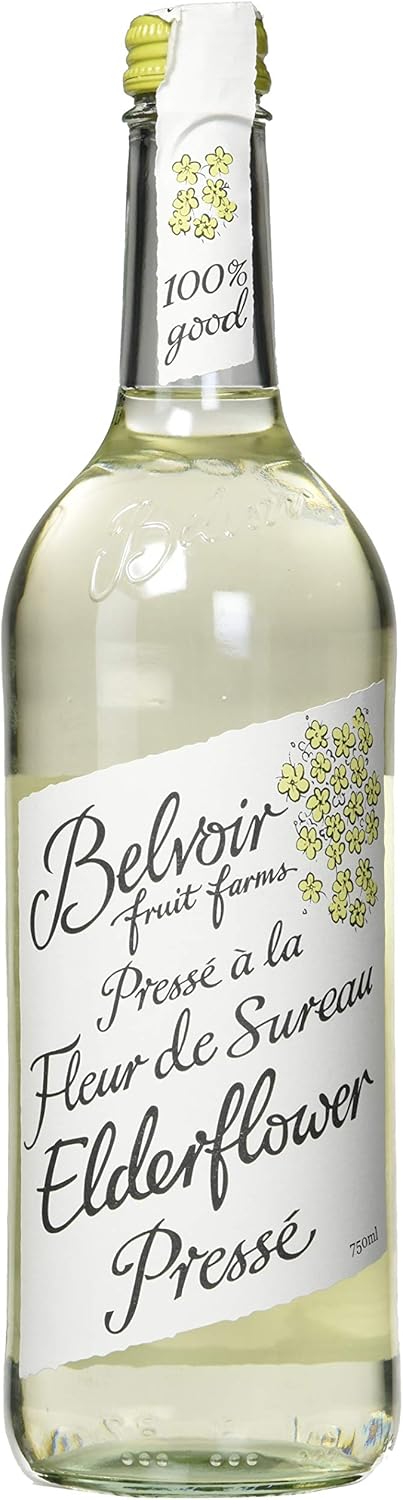 Belvoir Organic Elderflower Presse Juice, Glass 25.4 Ounce