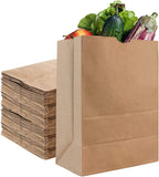 Stock Your Home 52 lb Kraft Brown Paper Bags (50 Count) – Bulk Large Grocery Bags for Shopping