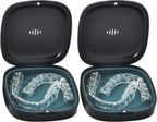 2 Pack Retainer Case Slim Aligner Case with Vent Holes Removable Inner Tray Silicone for Easy Cleaning Orthodontic Storage Box Secure Magnetic Closure for Travel (2Pack Black Green)