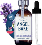 Pure Bulgarian Lavender Extract for Baking & Mixology - 100 Servings Culinary Grade Lavender Essence and Flavoring - Kosher, Keto Friendly, Vegan, Gluten-Free for Beverages & Recipes (2 Oz Extract with Latex-Free Dropper)