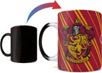 Morphing Mugs Harry Potter – Gryffindor - Hogwarts House Crest - One 11 oz Color Changing Heat Sensitive Ceramic Mug – Image Revealed When HOT Liquid Is Added! MMUG593