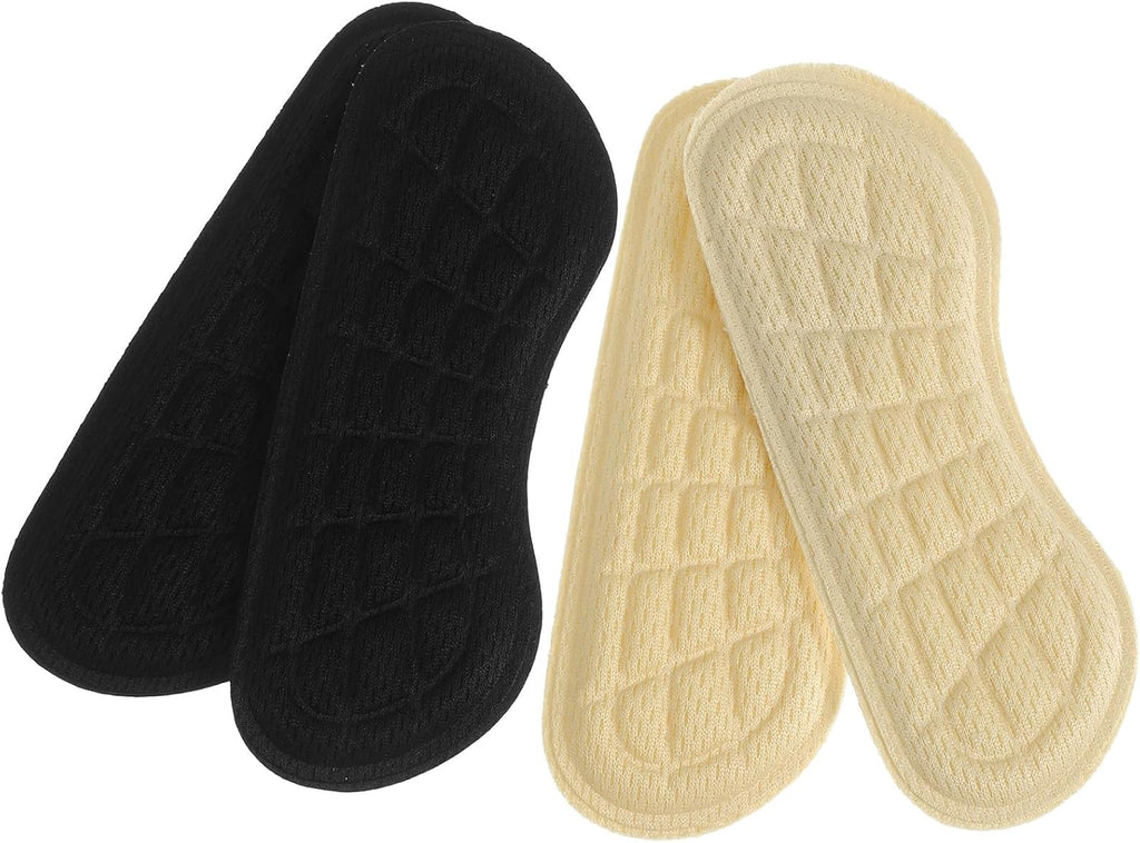 MAGICLULU Replaceable Heel Cushion Inserts 4 Pairs Wear-Resistant Adhesive Heel Liners with Soft Pads for Women’s Shoes and Flats