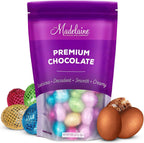 Madelaine Crispy Milk Chocolate Candy Easter Eggs - 36 Foil-Wrapped Treats for Easter Egg Hunts, Basket Fillers, and Festive Celebrations - Premium Quality, Vibrant Colors