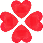 25Pcs Heart Shaped Bandages with Breathable Hemostatic Pads Self-Adhesive Wound Care Patches for Small Cuts and Scratches Flexible First Aid Plasters for All Ages