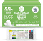 PAPILION Multi-Surface Cleaning Wipes, White Soap Scent, Removes Dirt & Stains, Paraben & SLS-Free, Surface-Safe Formula for Everyday Home, Kitchen & Office Cleaning, Flip-Top Pack, 300 Count