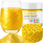 Luster Dust Edible Cake Decorations, Yellow Edible Luster Dust for Cupcake Decorations Edible Luster Dust for Drinks, Cake Drip, Yellow Fondant and Edible Paint for Cakes, Drink Glitter Edible Dust