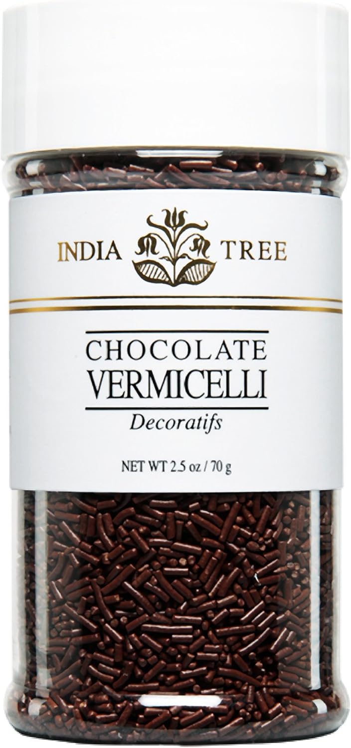 India Tree Chocolate Vermicelli, 2.5 oz (Pack of 3)
