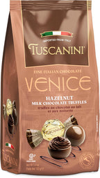 Tuscanini Fine Italian Hazelnut Milk Chocolate Truffles, Venice, 5.4oz | Gourmet Italian | Premium Gift | Perfect for Holidays & Celebrations