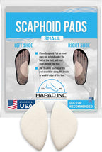 HAPAD Arch Support Pad Small (Women 5 to 8.5 / Men 5 to 8.5) Wool Felt Self-Adhesive Medial Arch Insert for Fallen or High Arches (1 Pair)