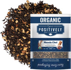 Organic Positively Tea Company, Masala Chai Black Tea, Loose Leaf, 16 Ounce
