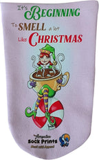 Amputee Sock"Its Beginning to Smell a Lot Like Christmas pnk V2"