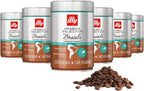 illy Whole Bean Coffee, Brasile Regenerative Agriculture Medium Roast, 100% Arabica, Premium Italian Coffee, Ideal for Espresso, Drip, Moka and French Press Brewing, 8.8oz, 6 Pack