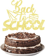 Back to School Cake Topper -Welcome School First Day Party Decorations Supplies for Boys Girls -Photo Props