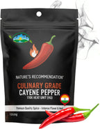 Pure heat Indian Cayenne pepper powder -capsicum annum, 1 lb spicy and Potent powder 110k H.U. Gluten Free,Food Service Size Vegan by Sweet Sunnah