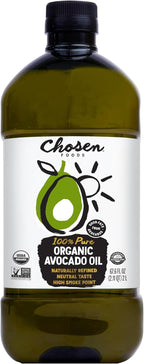 Chosen Foods 100% Pure Organic Avocado Oil 2lt + Recipe eBook Bundle