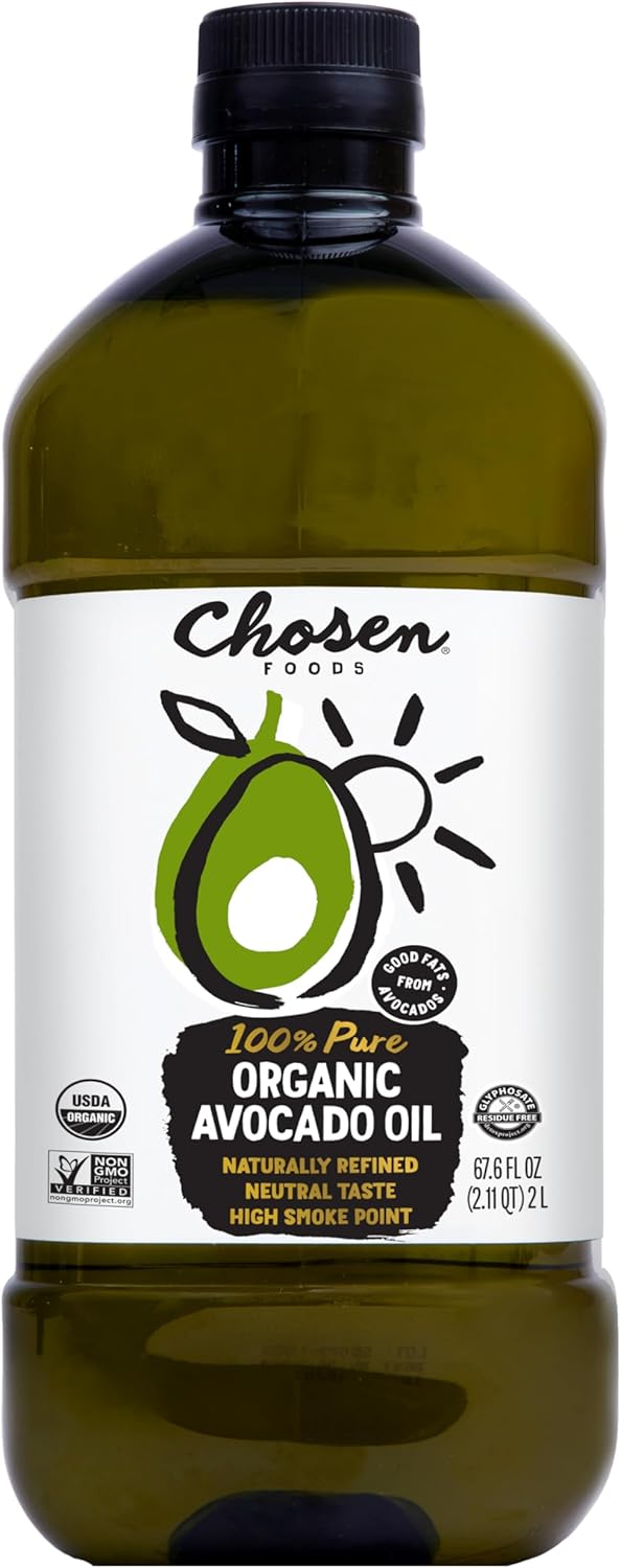Chosen Foods 100% Pure Organic Avocado Oil 2lt + Recipe eBook Bundle