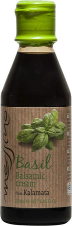 Messino Basil Balsamic Vinegar Glaze imported from Greece, 250 ml