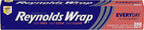Reynolds Wrap Everyday Strength Aluminum Foil Roll, Freezer and Grill Safe, Great for Foil Packets and Home Cooking, 12 Inches Wide, 200 Total Sq. Ft.