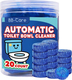 20 Count Automatic Toilet Bowl Cleaner Tablets, Bathroom Cleaning Tablets with Long-Lasting Formula, Toilet Cleaners, Blue