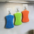 3PCS Silicone Dish Scrubber, Silicone Dish Sponges, Multi-Purpose and Efficient Sponge Kitchen Gadgets Brush Accessories