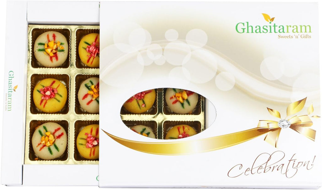 Ghasitaram Gifts Indian Sweets - Sweets Assorted Mawa Peda, 12 Pieces, 300g