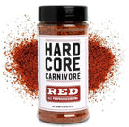 Hardcore Carnivore Red: All Purpose Seasoning (11 oz Shaker) Texas-Made, for Pork, Chicken, BBQ, Grilling and Smoking