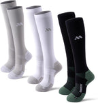 Compression Socks for Women and Men,Knee High 15-20mmHg Graduated Support(3 Pairs) Best for Nurses,Pregnant,Travel