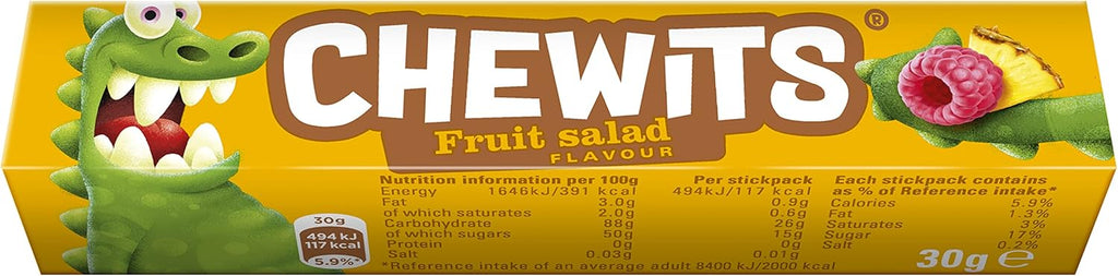 Chewits Fruit Salad Flavour Sweets 30 g (Pack of 40)