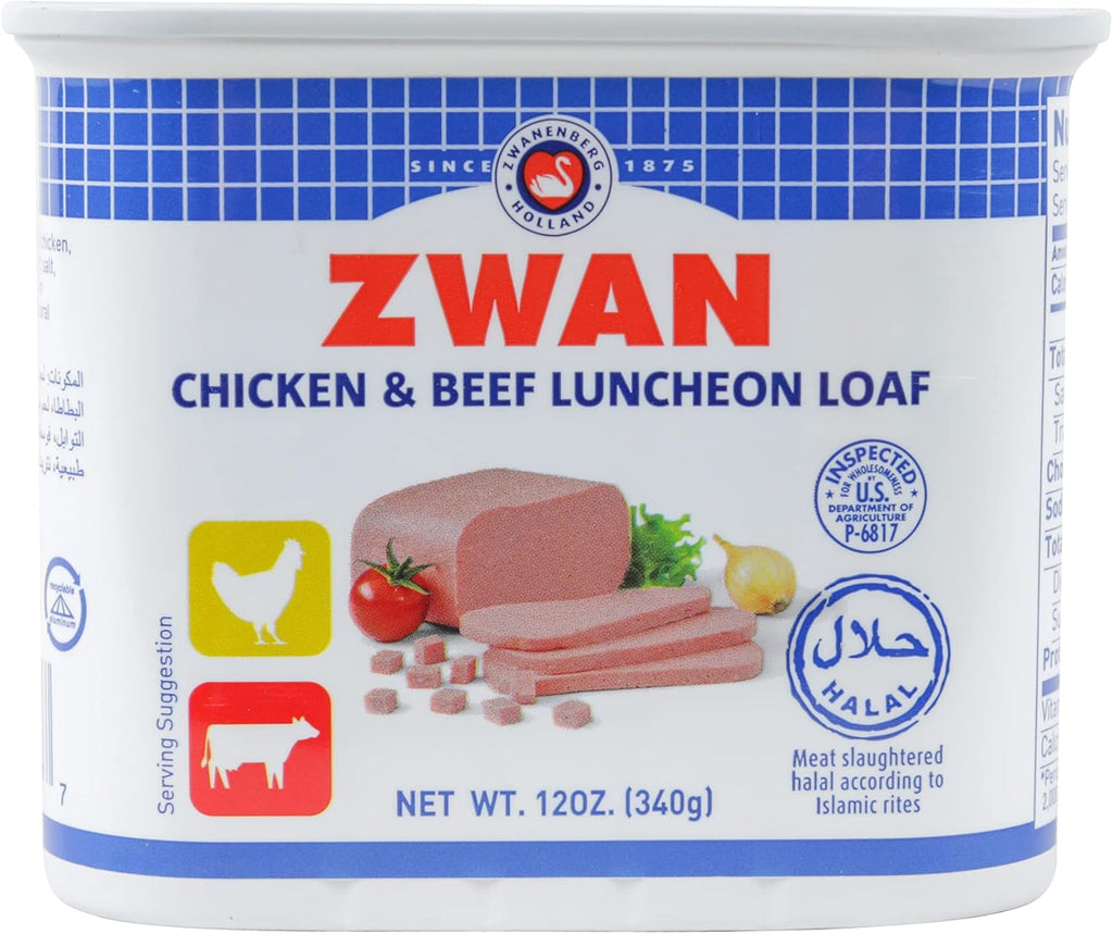 Zwan Luncheon Halal Meat, Chicken/Beef, 12 Ounce