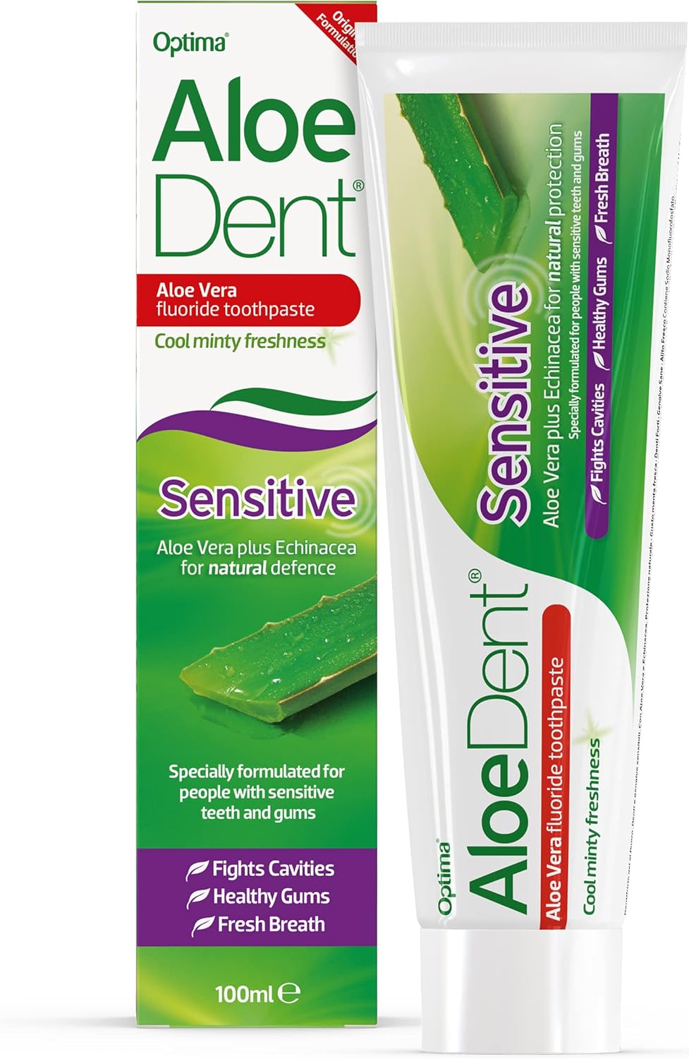AloeDent Sensitive with Fluoride Toothpaste, 100 ML
