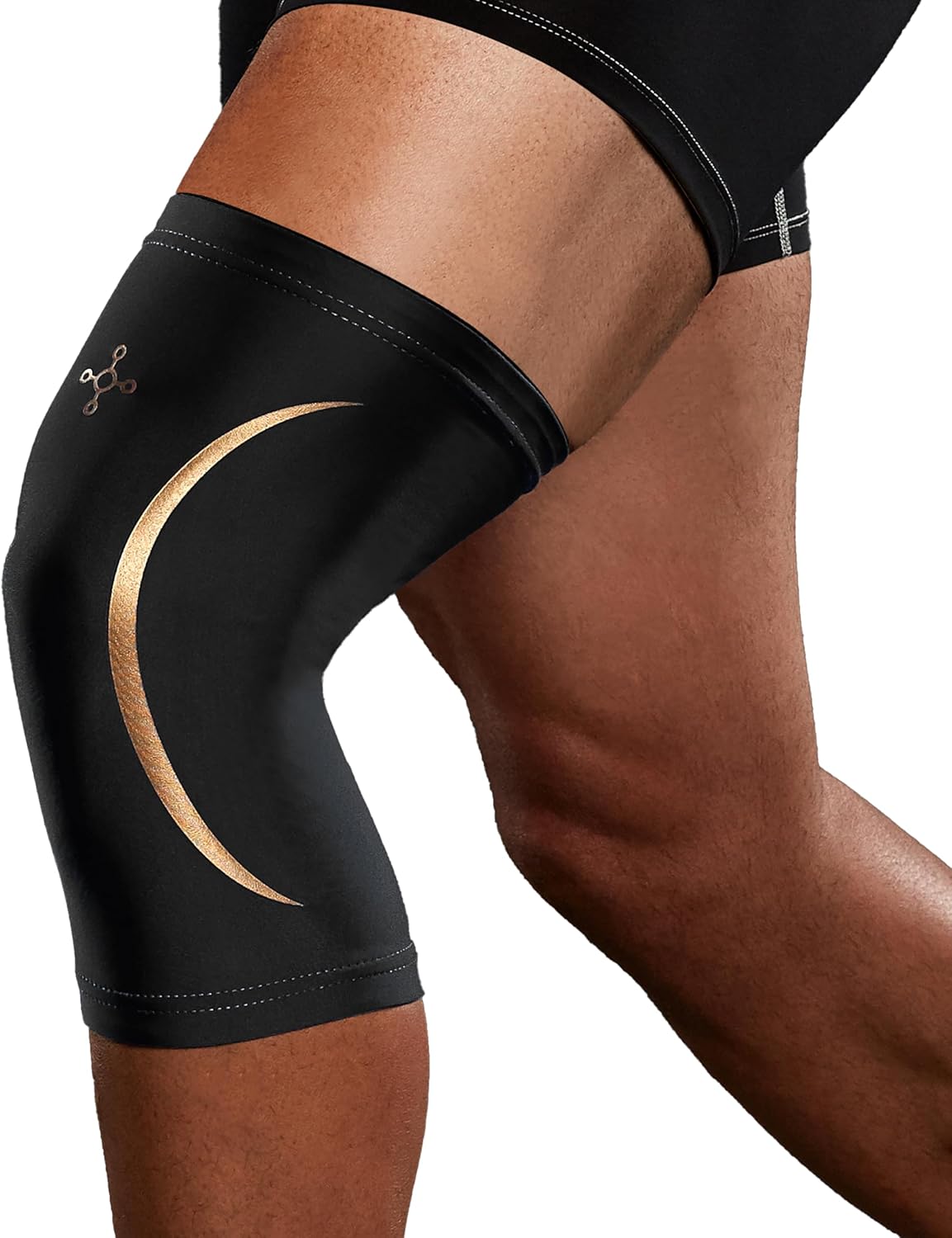 Tommie Copper Knee Compression Sleeve, 15-20 mmHg, 4D Stretch & Non-Slip Fit for Targeted Support, Patented Copper Znergy Fabric, Anti-Odor Benefits, Breathable Design