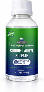Sodium Lauryl Sulfate (240 ml / 8.11 fl oz) - Cosmetic Grade for DIY Shampoo Body Wash Cleanser & Soap Formulations