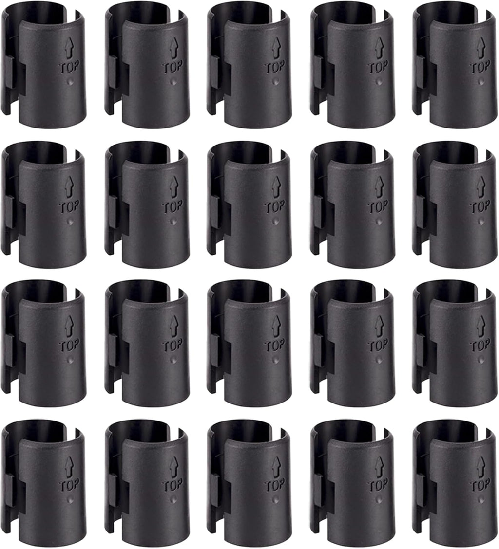 Wire Shelf Clips, Wire Shelving Shelf Lock Clips Replacements for 1" Post Metal Shelving Sleeves System（40 Packs/20 Pairs）
