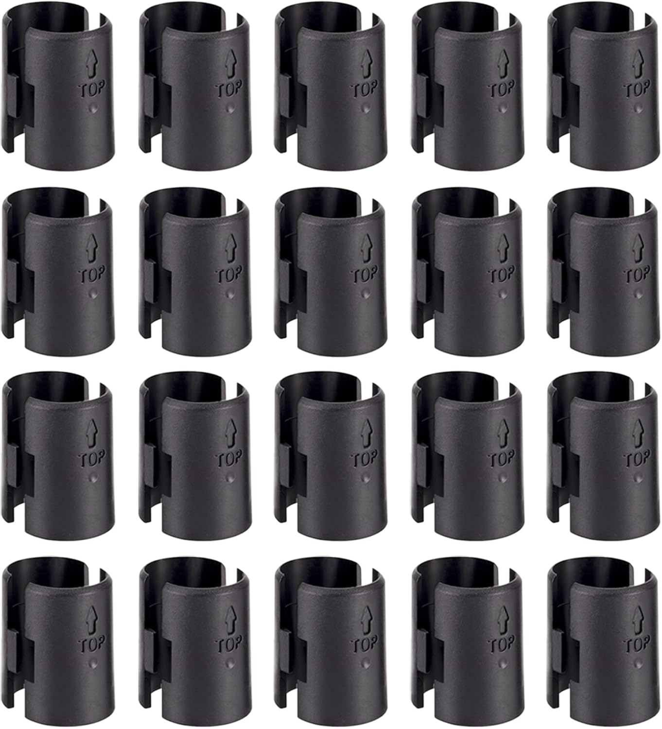 Wire Shelf Clips, Wire Shelving Shelf Lock Clips Replacements for 1" Post Metal Shelving Sleeves System（40 Packs/20 Pairs）