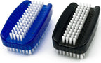 Nail Brush for Cleaning Fingernails 2 Sided Nylon Bristles Fingernail Brush for Cleaning Nail Scrubber Scrub Clean Soft Stiff Nail Scrub Brush, 2 Pack