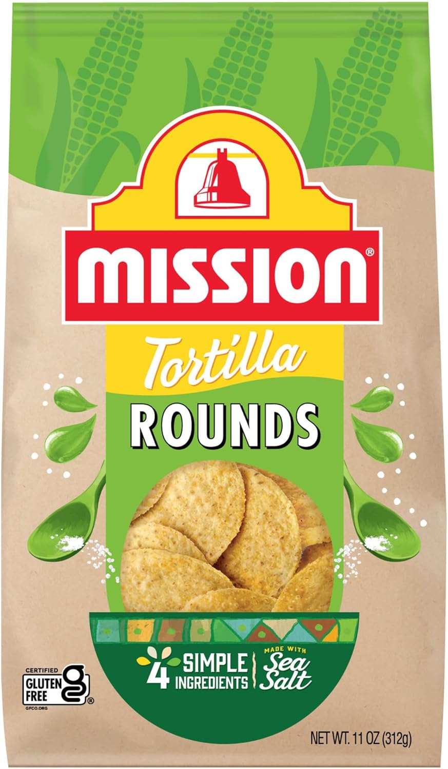 Mission Round Yellow Corn Tortilla Chips, 11 Ounce Bag