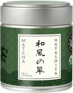 HAYASHIYA Matcha Powder Ceremonial Grade in Tin - Organic Japanese Green Tea from Kyoto 30g - First Harvest Stone-Ground for Lattes, Smoothies, Baking - Superfood Antioxidant Clean Energy Boost