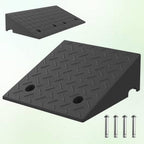 7.9 Inch Rise Rubber Ramp, Wheelchair Door Ramp with Non-Slip Surface, Threshold Ramp for Cars/Scooters/Walkers/Doorway/Home Steps/Driveway (2PCS, 2200LBs Load)