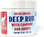 Montana Emu Ranch - EMUPlus Deep Rub with Camphor and Arnica 2 Ounce Jar - Made with 100% Pure Emu Oil - Formulated for Older, Active Athletes