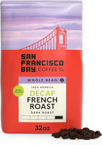 San Francisco Bay Coffee - Decaf Dark Roast Whole Bean Coffee - Decaf French Roast (2 lb bag) - Swiss Water Processed