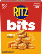 RITZ Bits Cheese Sandwich Crackers, Snacks for Kids and Adults, Lunch Snacks, 8.8 oz