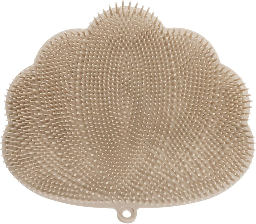 FRCOLOR Massage Brush Mat Foot Insoles for Men Foot Massager Mat Silicone Body Scrubber Men Shower Foot Brush Shower Back Scrubber Wall Mounted Back Brush Wall Mounted Scrubber