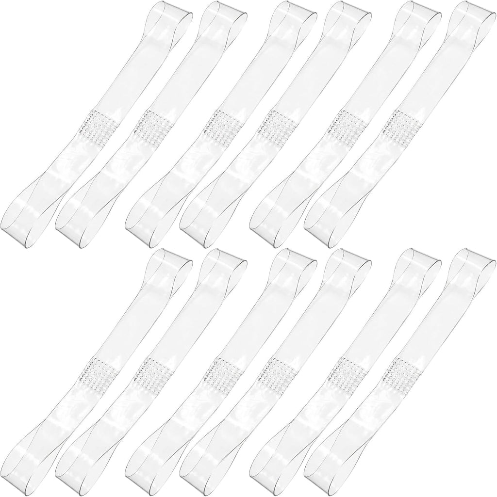 6 Pairs Invisible High Heel Shoe Straps, Transparent Elastic Anti-Loose Shoe Straps for Women, Reusable TPU Ankle Strap Shoelaces Belt for Daily, Weddings, Parties