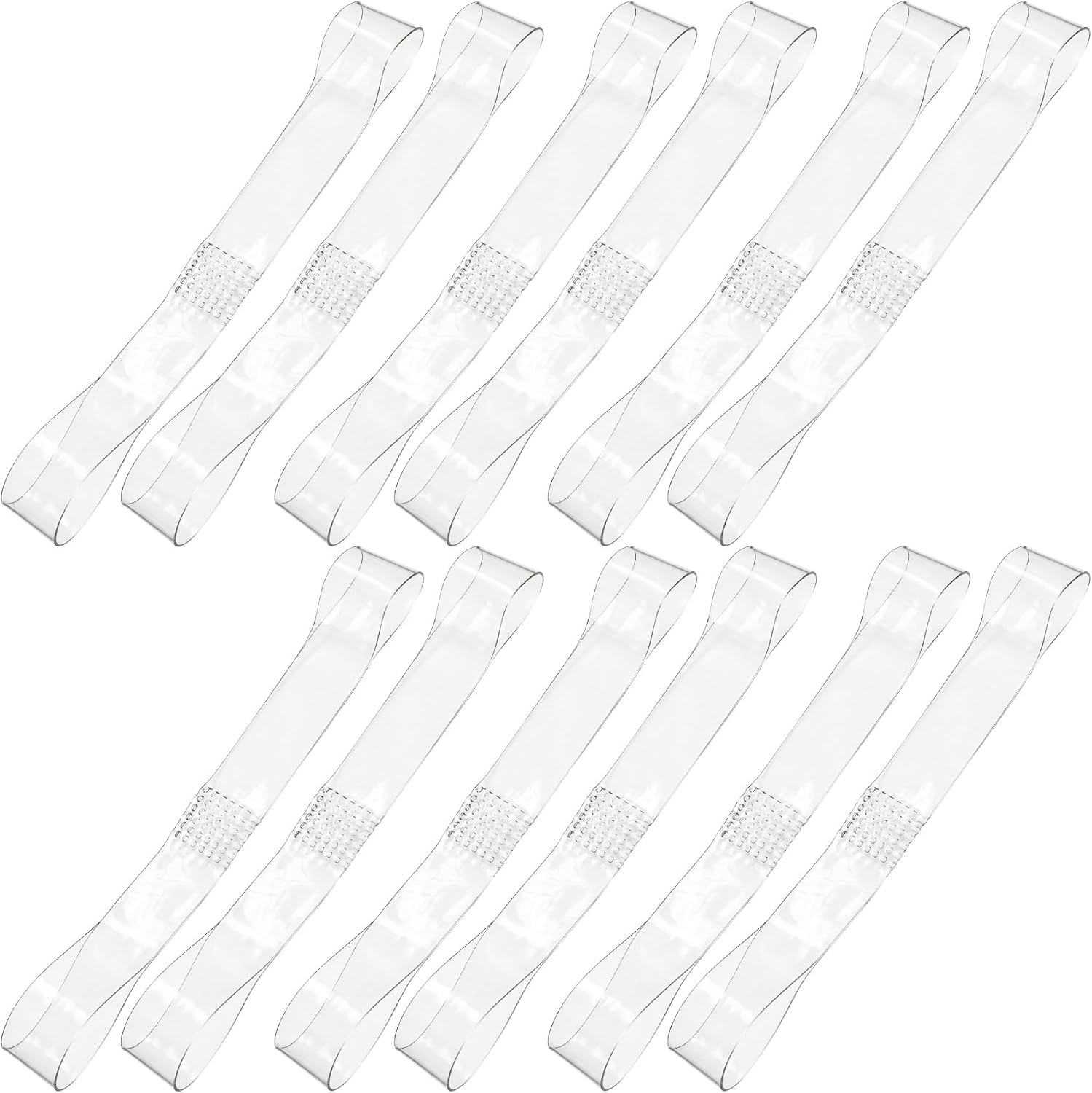 6 Pairs Invisible High Heel Shoe Straps, Transparent Elastic Anti-Loose Shoe Straps for Women, Reusable TPU Ankle Strap Shoelaces Belt for Daily, Weddings, Parties