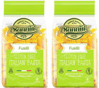 Sanniti Italian Gluten Free European-Kosher Vegan GMO-Free Pasta Made with Corn and Rice imported from Italy, 8.8 oz (Pack of 2) (Fusilli)