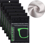 Frienda Anti Fog Wipes Nano Anti Fog Cloth Defog Reusable Cleaning Cloth for Glasses Goggles Motorcycle Helmet Eyeglass Camera Lens (6 Pieces)