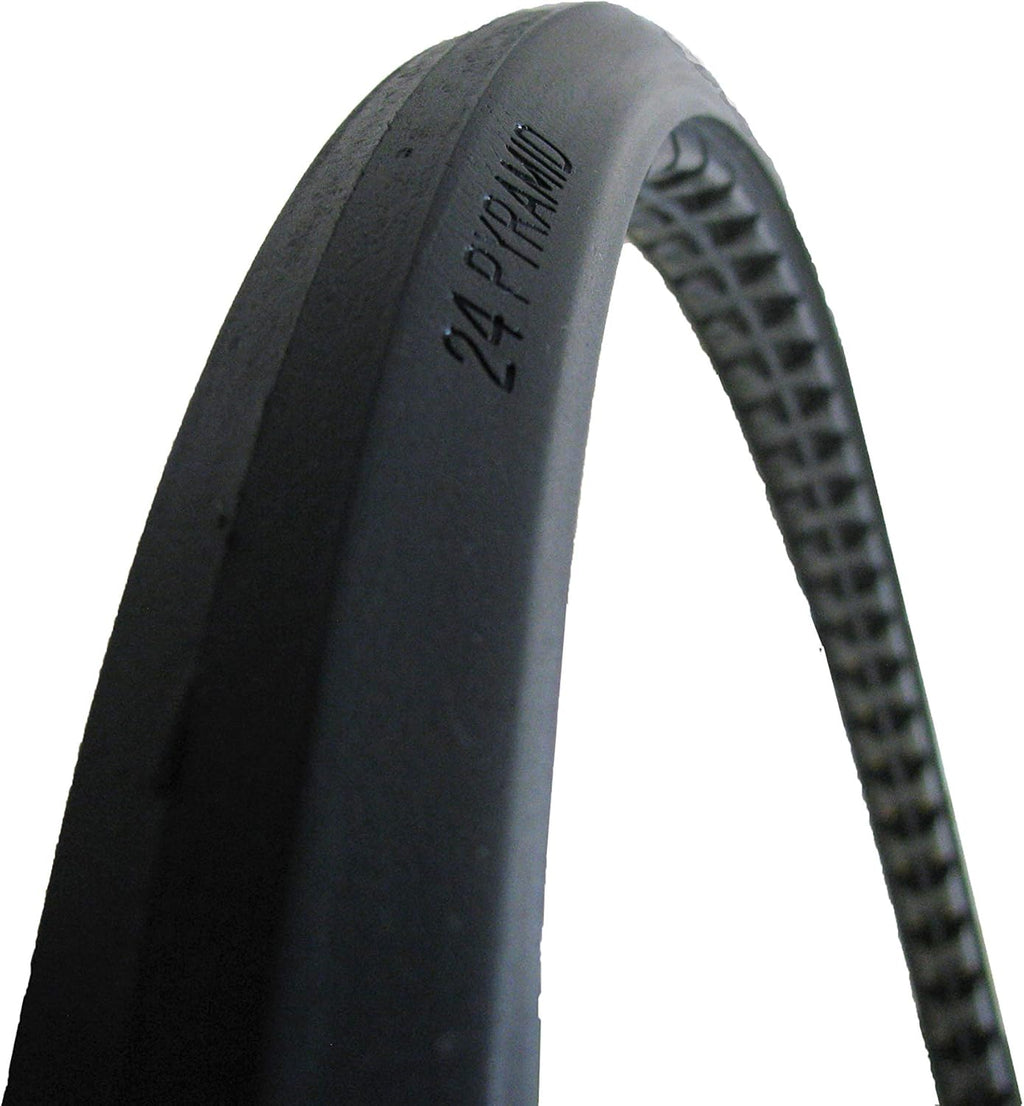 The Aftermarket Group Wheelchair Tire, Low Profile Urethane Foam, Pyramid Shape, Grey, 24" x 1", TAG141001