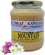 Carpathian Raw Honey Mountain Flowers | 100% Pure, Unfiltered, Unpasteurized, Ethically Sourced | Glass Jar, 908g